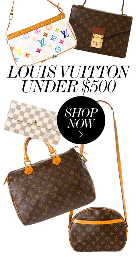 louis vuitton budget|louis vuitton handbags under 500.